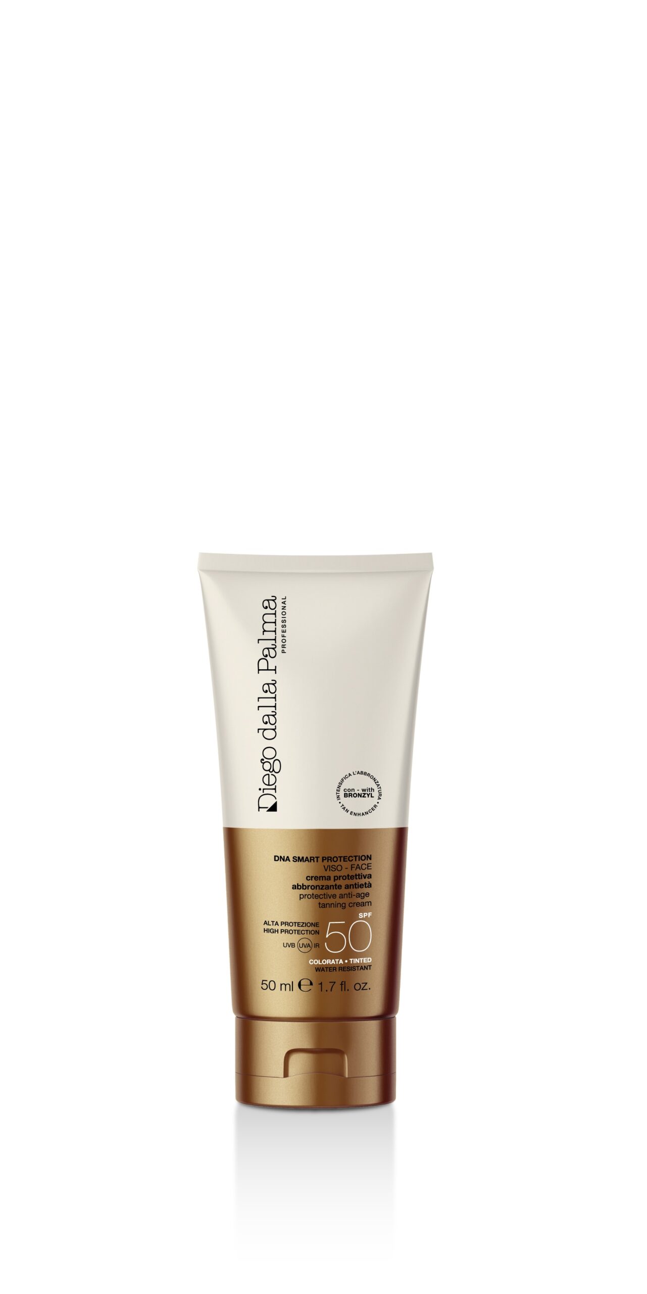 SUN Przeciwstarzeniowy krem ochronny do opalania z kolorem SPF 50